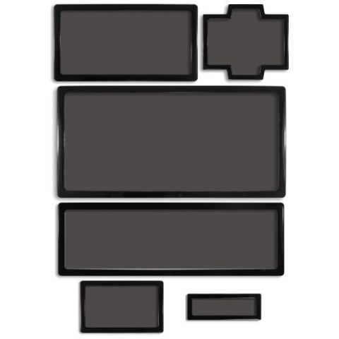 Zestaw filtrów przeciwpyłowych Demciflex do Fractal Design R5 - czarny/czarny Zestaw filtrów przeciwpyłowych Demciflex do Fractal Design R5 - czarny/czarny