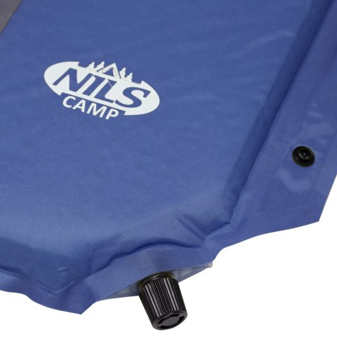 Mata samopompująca z poduszką NILS CAMP NC4349 Niebiesko-szara