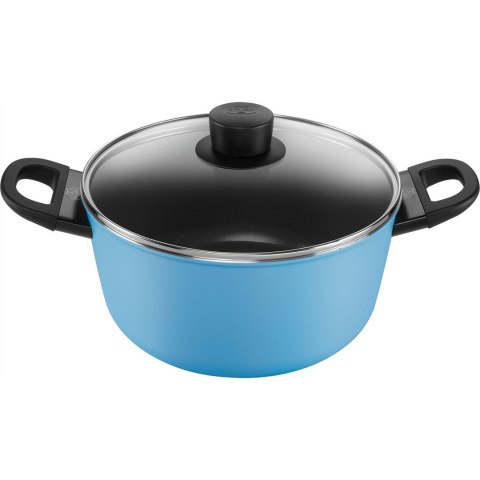 BALLARINI CAPRERA Garnek 2H z pokrywką 24 cm niebieski BALLARINI CAPRERA Garnek 2H z pokrywką 24 cm niebieski