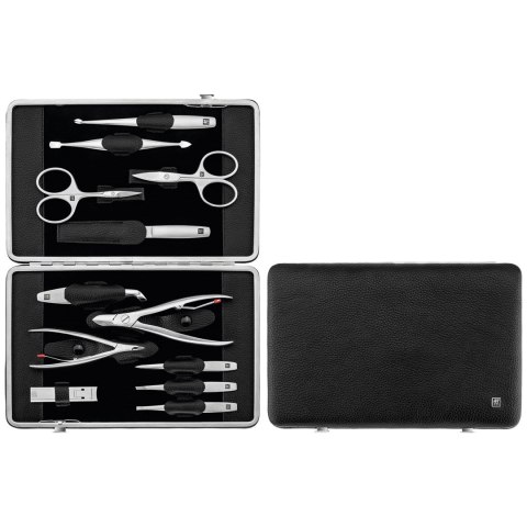 ZWILLING TWINOX Zestaw do manicure - czarne skórzane etui, 12 elementów ZWILLING TWINOX Zestaw do manicure - czarne skórzane etui, 12 elementów