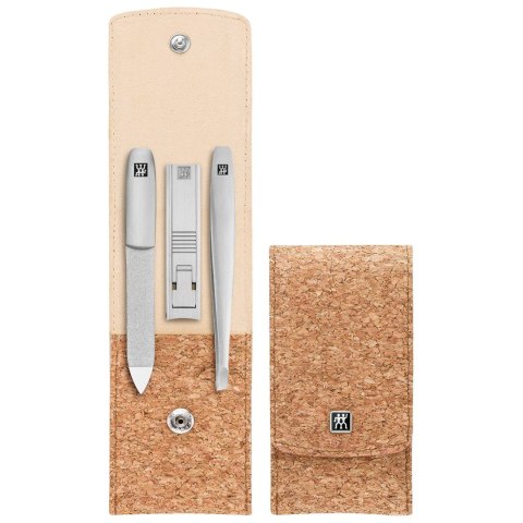 ZWILLING TWINOX Zestaw podróżny - brązowe korkowe etui, 3 elementy ZWILLING TWINOX Zestaw podróżny - brązowe korkowe etui, 3 elementy