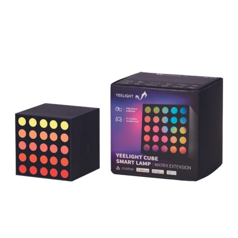 Yeelight Cube Inteligentna lampa stołowa Wi-Fi/Bluetooth Czarny Yeelight Cube Inteligentna lampa stołowa Wi-Fi/Bluetooth Czarny