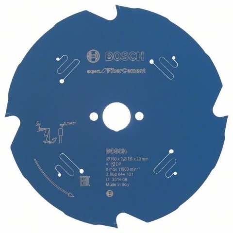 Bosch 2 608 644 121 ostrze do piły tarczowej 16 cm 1 szt. Bosch 2 608 644 121 ostrze do piły tarczowej 16 cm 1 szt.