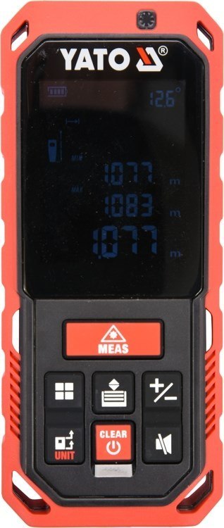 Yato YT-73126 metrówka Dalmierz laserowy Czarny, Czerwony 40 m Yato YT-73126 metrówka Dalmierz laserowy Czarny, Czerwony 40 m