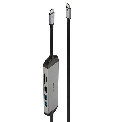 Lindy 43326 stacja dokująca Przewodowa USB 3.2 Gen 1 (3.1 Gen 1) Type-C Czarny, Szary Lindy 43326 stacja dokująca Przewodowa USB 3.2 Gen 1 (3.1 Gen 1) Type-C Czarny, Szary