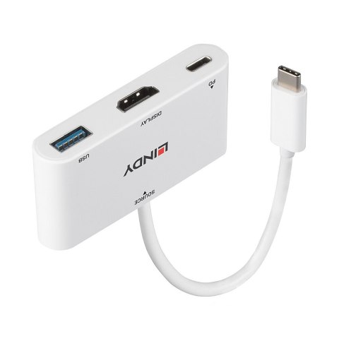 Lindy 43340 zewnętrzna karta graficzna usb 3840 x 2160 px Biały Lindy 43340 zewnętrzna karta graficzna usb 3840 x 2160 px Biały