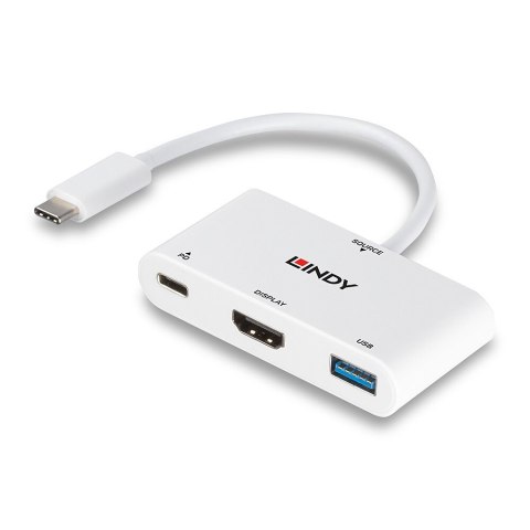 Lindy 43340 zewnętrzna karta graficzna usb 3840 x 2160 px Biały Lindy 43340 zewnętrzna karta graficzna usb 3840 x 2160 px Biały