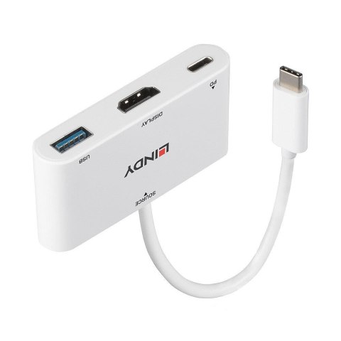 Lindy 43340 zewnętrzna karta graficzna usb 3840 x 2160 px Biały Lindy 43340 zewnętrzna karta graficzna usb 3840 x 2160 px Biały