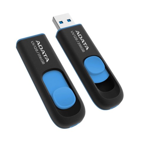 ADATA UV128 pamięć USB 256 GB USB Typu-A 3.2 Gen 1 (3.1 Gen 1) Czarny, Niebieski ADATA UV128 pamięć USB 256 GB USB Typu-A 3.2 Gen 1 (3.1 Gen 1) Czarny, Niebieski
