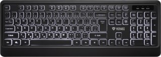 Klawiatura Podświetlana cicha USB z niskoprofilowymi klawiszami