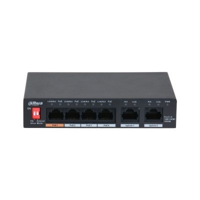 Dahua Switch PoE PFS3006-4GT-60-V2 niezarządzalny Dahua Switch PoE PFS3006-4GT-60-V2 niezarządzalny