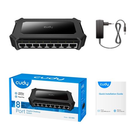Switch CUDY GS108D 8-Port 10/100/1000 Switch CUDY GS108D 8-Port 10/100/1000