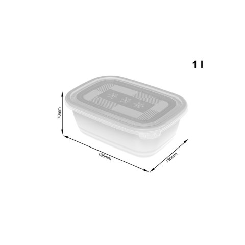 Rotho Freeze zestaw pojemników do mrożenia 3 x 1l Rotho Freeze zestaw pojemników do mrożenia 3 x 1l