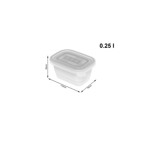 Rotho Freeze zestaw pojemników do mrożenia 6 x 0,25l Rotho Freeze zestaw pojemników do mrożenia 6 x 0,25l
