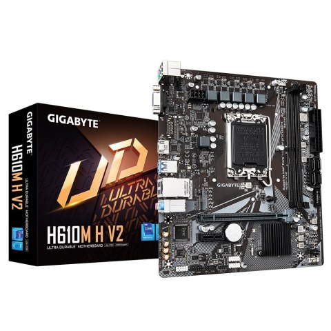 GIGABYTE H610M H V2 płyta główna Intel H610 Express LGA 1700 micro ATX GIGABYTE H610M H V2 płyta główna Intel H610 Express LGA 1700 micro ATX