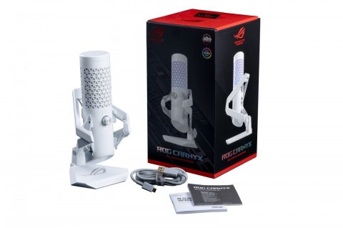 Mikrofon ROG Carnyx WHITE 192kHz/24bit Aura Sync Mikrofon ROG Carnyx WHITE 192kHz/24bit Aura Sync