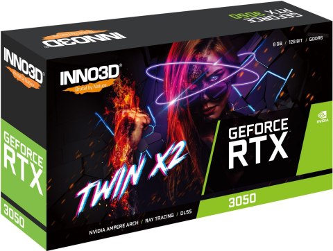 Inno3D GeForce RTX 3050 Twin X2 NVIDIA 8 GB GDDR6 Inno3D GeForce RTX 3050 Twin X2 NVIDIA 8 GB GDDR6