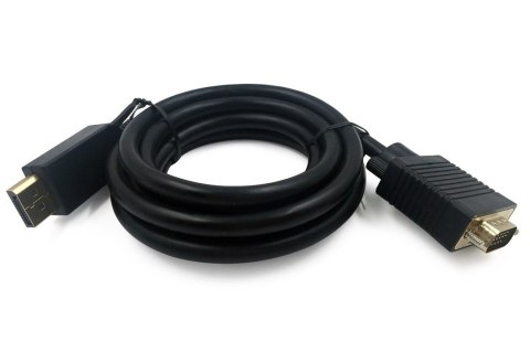 Kabel GEMBIRD CCP-DPM-VGAM-6 (D-Sub (VGA) M - DisplayPort M; 1,8m; kolor czarny) Kabel GEMBIRD CCP-DPM-VGAM-6 (D-Sub (VGA) M - DisplayPort M; 1,8m; kolor czarny)