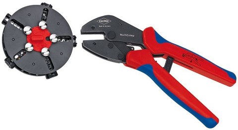 Knipex 97 33 02 zaciskarka kablowa Narzędzie do zaciskania Niebieski, Czerwony Knipex 97 33 02 zaciskarka kablowa Narzędzie do zaciskania Niebieski, Czerwony