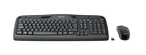 Logitech Wireless Combo MK330 klawiatura Dołączona myszka USB QWERTZ Niemiecki Czarny Logitech Wireless Combo MK330 klawiatura Dołączona myszka USB QWERTZ Niemiecki Czarny