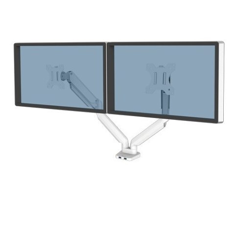 Fellowes Ergonomia ramię na 2 monitory - seria Platinum, białe Fellowes Ergonomia ramię na 2 monitory - seria Platinum, białe