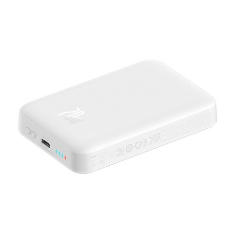 Powerbank Baseus Magnetic Mini Air Wireless 10000mAh 20W+kabel USB C-USB C (biały)