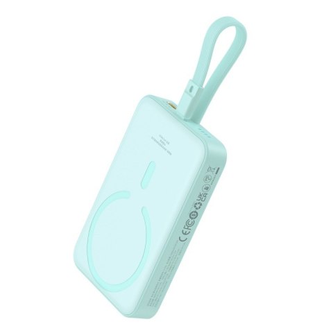 Powerbank Baseus Magnetic Mini Air Wireless 10000mAh 20W+kabel USB C-USB C (peppermint blue)