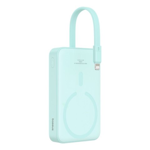 Powerbank Baseus Magnetic Mini Air Wireless 10000mAh 20W+kabel USB C-USB C (peppermint blue)