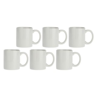 Zestaw 6 kubków z uchwytem Corte - Biały, 350 ml