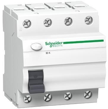 Wyłącznik różnicowoprądowy K60 25A 4-biegunowy 30mA typ AC A9Z05425, Schneider Wyłącznik różnicowoprądowy K60 25A 4-biegunowy 30mA typ AC A9Z05425, Schneider