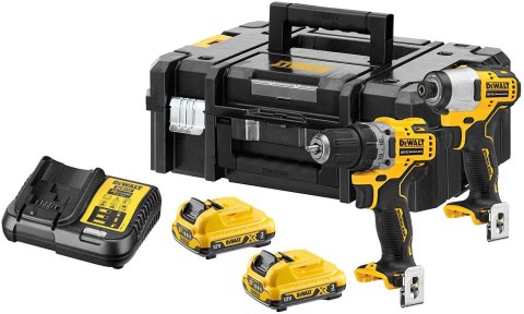 DeWALT DCK2110L2T-QW wkrętak zasilany/zakrętark udarowy Czarny, Żółty DeWALT DCK2110L2T-QW wkrętak zasilany/zakrętark udarowy Czarny, Żółty