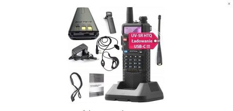 Krótkofalówka Baofeng UV-5R HTQ 3800 USB-C Krótkofalówka Baofeng UV-5R HTQ 3800 USB-C