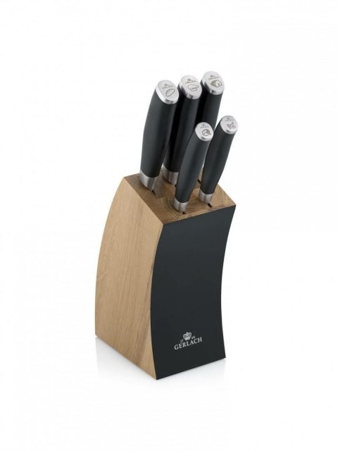 GERLACH.ZESTAW NOŻY W BLOKU 5szt. DECO BLACK GERLACH.ZESTAW NOŻY W BLOKU 5szt. DECO BLACK