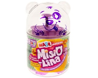 Masa plastyczna Misiolina 60g 1 foremka Czerwona