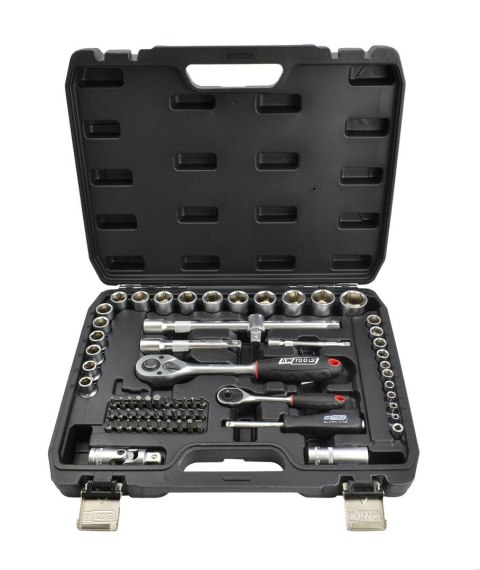 AWTOOLS ZESTAW KLUCZY 72el 1/2" / 1/4" BLACK LINE AWTOOLS ZESTAW KLUCZY 72el 1/2" / 1/4" BLACK LINE