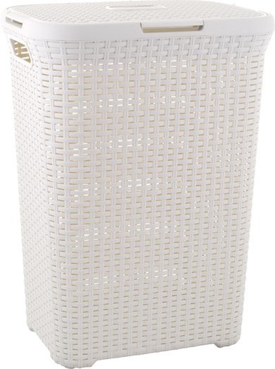 Curver Style 3253920707000 kosz na pranie 60 l Kwadrat Rotang Biały Curver Style 3253920707000 kosz na pranie 60 l Kwadrat Rotang Biały