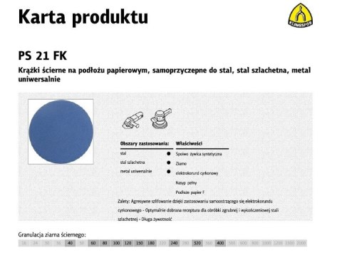 K.KRĄŻEK 150 PS21FK 50szt. 80 K.KRĄŻEK 150 PS21FK 50szt. 80