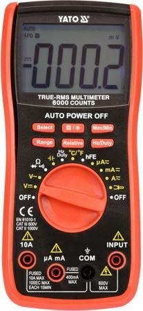 Yato YT-73085 multimetr Multimetr cyfrowy Yato YT-73085 multimetr Multimetr cyfrowy