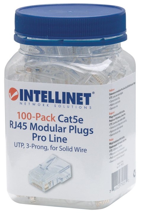 Intellinet 790512 wtyczka RJ45 Przezroczysty Intellinet 790512 wtyczka RJ45 Przezroczysty