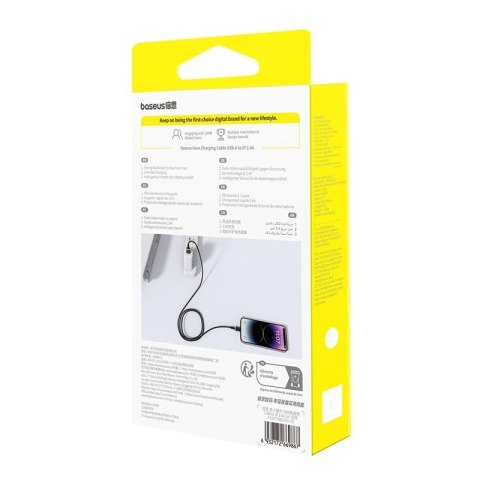 Kabel Baseus Dura 2.4A 2m (czarno-złoty) Kabel Baseus Dura 2.4A 2m (czarno-złoty)