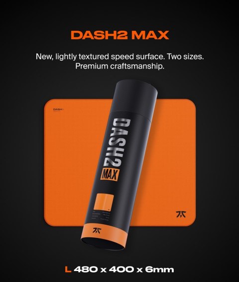 Podkładka pod mysz dla graczy Fnatic DASH2 MAX - rozmiar L Podkładka pod mysz dla graczy Fnatic DASH2 MAX - rozmiar L