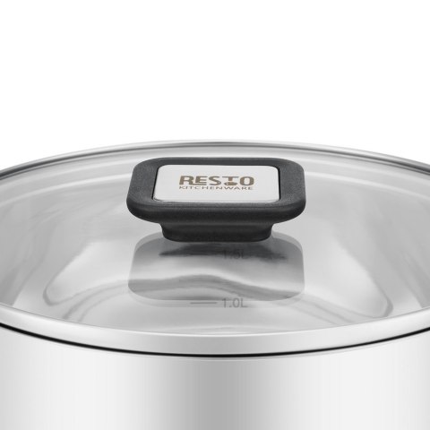 Resto Kitchenware Anser 2,5 l Okrągły Czarny, Stal nierdzewna