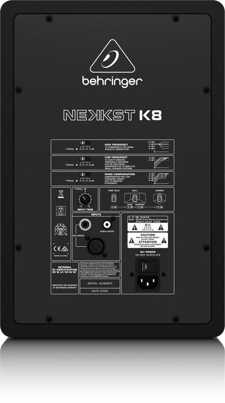 Behringer K8 Monitor studyjny aktywny 8" Behringer K8 Monitor studyjny aktywny 8"