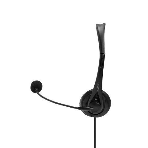 Lindy 42870 słuchawki/zestaw słuchawkowy Przewodowa Opaska na głowę Połączenia/muzyka USB Typu-A Czarny Lindy 42870 słuchawki/zestaw słuchawkowy Przewodowa Opaska na głowę Połączenia/muzyka USB Typu-A Czarny