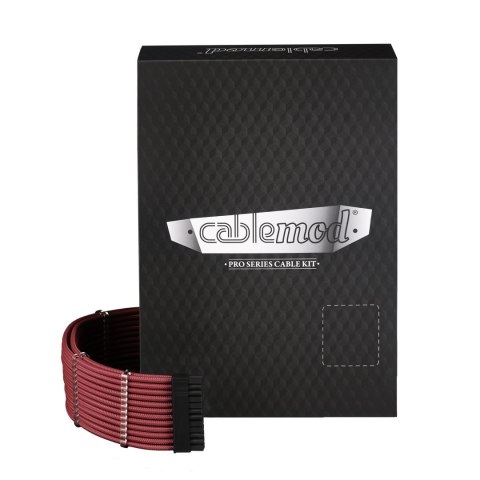 CableMod C-Series PRO ModMesh Zestaw do Corsair AXi/HXi/RM (żółta etykieta) - krwista czerwień CableMod C-Series PRO ModMesh Zestaw do Corsair AXi/HXi/RM (żółta etykieta) - krwista czerwień