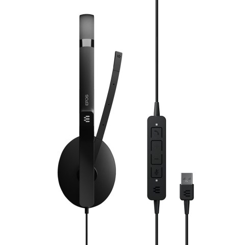 EPOS ADAPT 160 USB II Zestaw słuchawkowy Przewodowa Opaska na głowę Biuro/centrum telefoniczne USB Typu-A Czarny