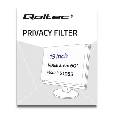 Filtr prywatyzujący Rodo Qoltec 51053 Filtr prywatyzujący Rodo Qoltec 51053