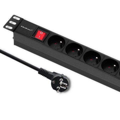 Qoltec Listwa zasilająca PDU do RACK 19'' | 1U | 16A | 8xFRENCH | 2m Qoltec Listwa zasilająca PDU do RACK 19'' | 1U | 16A | 8xFRENCH | 2m
