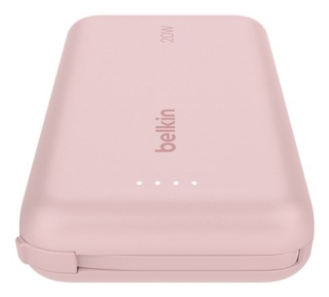 BELKIN POWERBANK 10 000 MAH, 20W, KABEL USB-C,PINK BELKIN POWERBANK 10 000 MAH, 20W, KABEL USB-C,PINK
