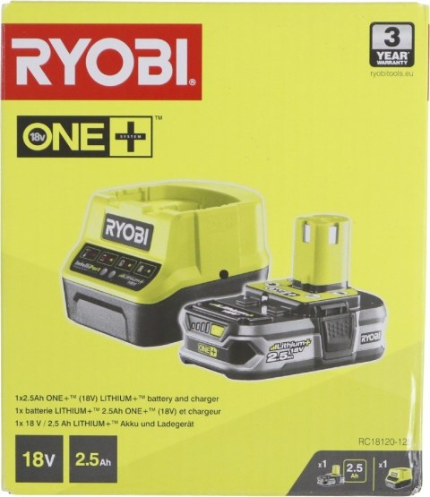 Ryobi RC18120-125 Zestaw bateria i ładowarka Ryobi RC18120-125 Zestaw bateria i ładowarka